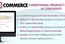 Conditional Product Fields at Checkout v2.7